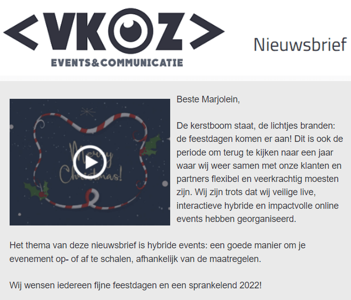 VKOZ nieuwsbrief