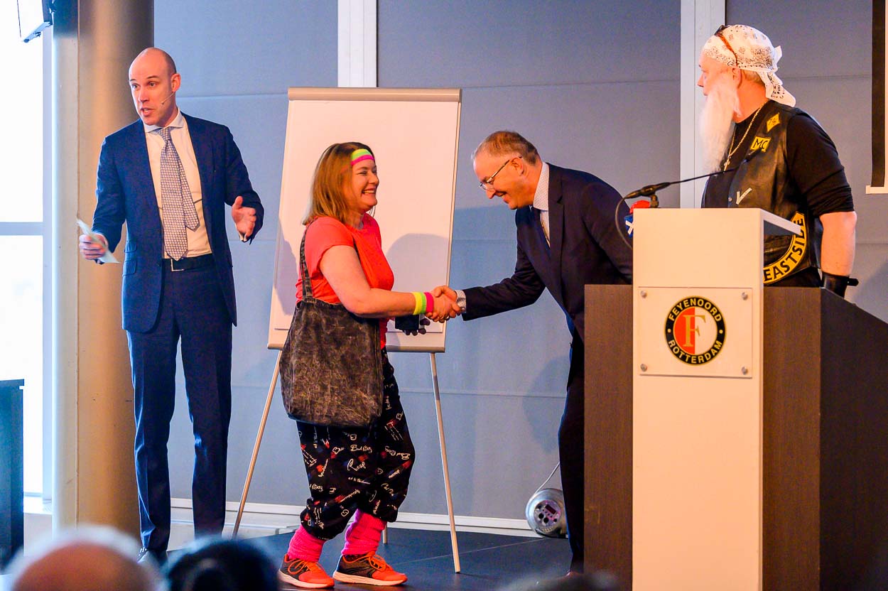 Felicitatie door burgemeester Concept ontwikkelen voor zakelijk evenement Rotterdam